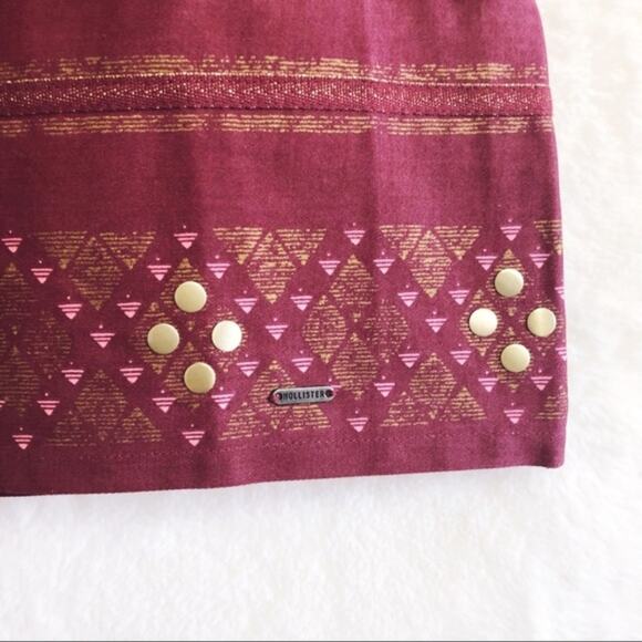 Hollister Red Embellished Skirt - Picture 2 of 6